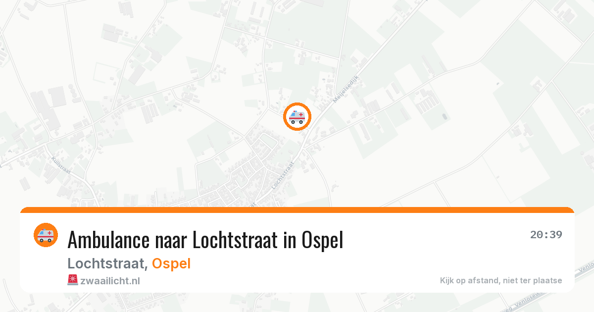 Ambulance naar Lochtstraat in Ospel — 31 jul 2026