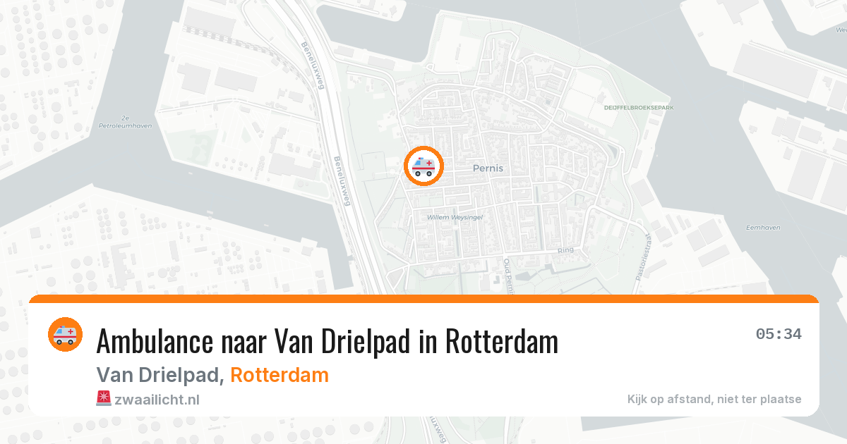 Ambulance naar Van Drielpad in Rotterdam — 15 mrt 2026