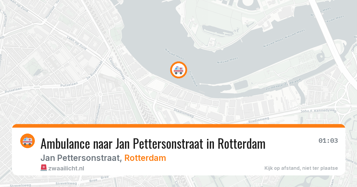 Ambulance naar Jan Pettersonstraat in Rotterdam — 4 jul 2026
