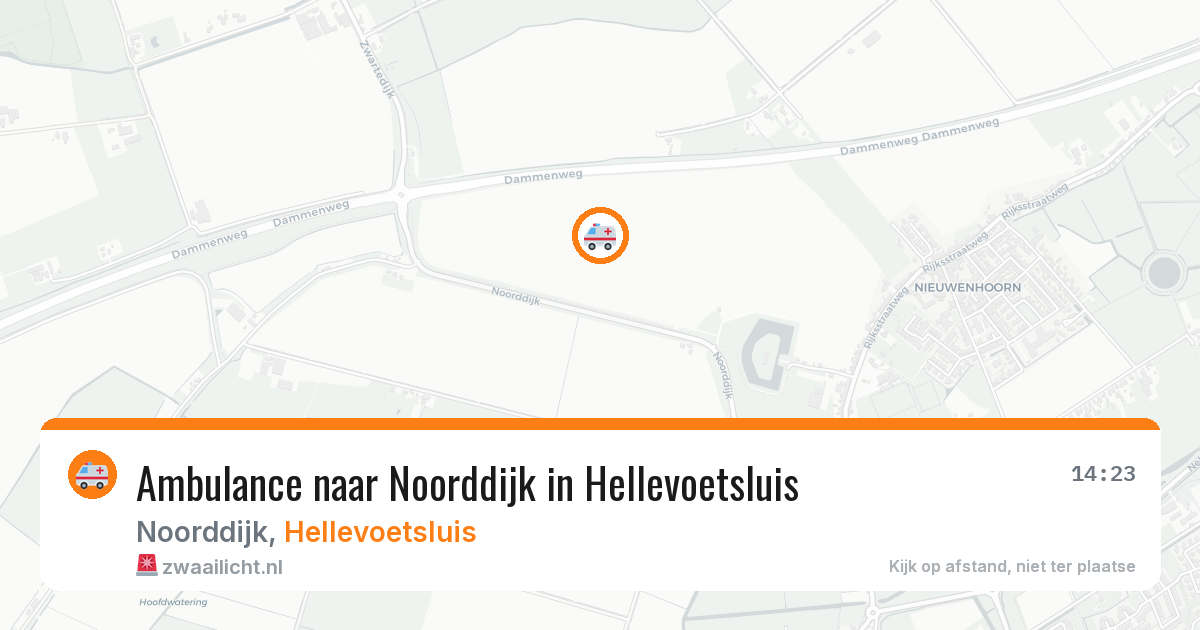 Ambulance naar Noorddijk in Hellevoetsluis — 10 jul 2026