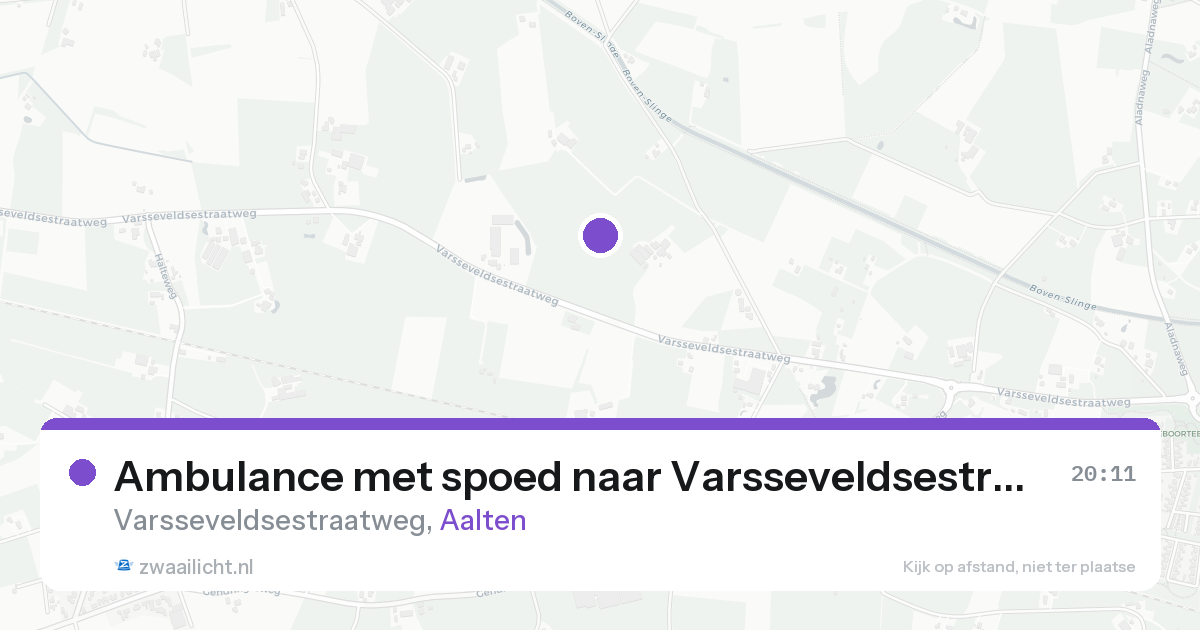 Ambulance met spoed naar Varsseveldsestraatweg in Aalten — 17 aug 2026
