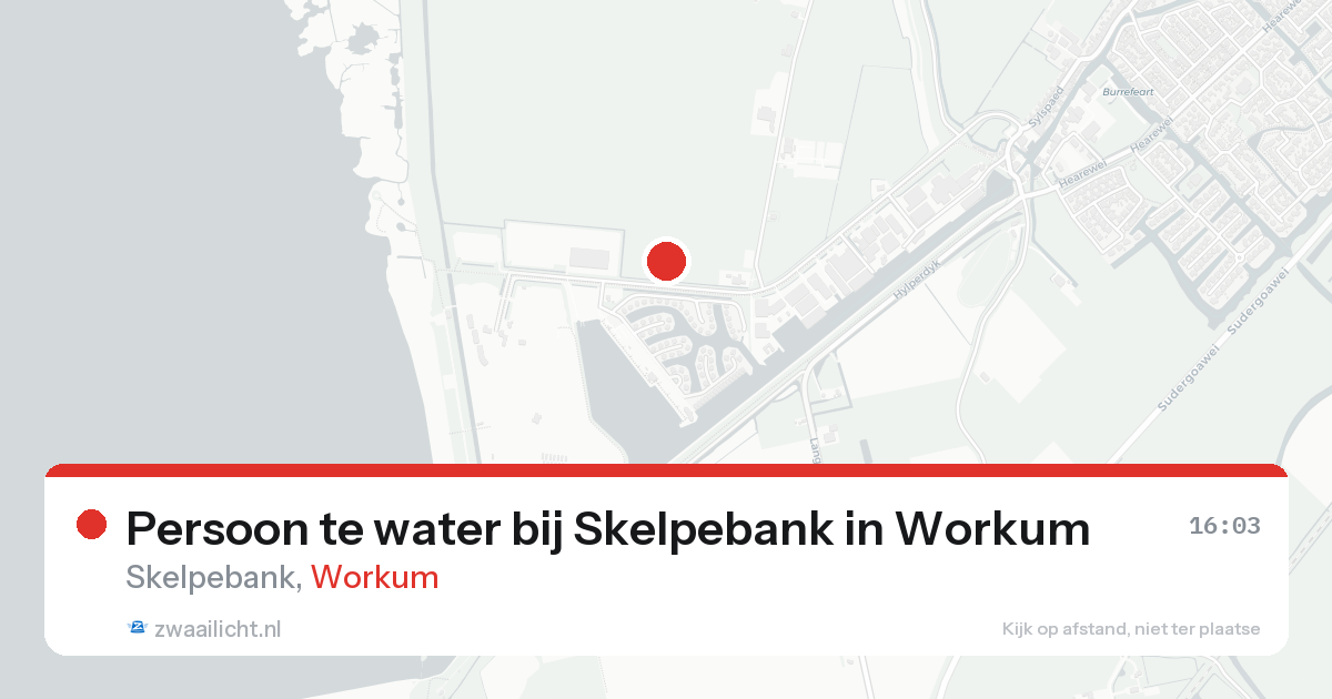 Persoon te water bij Skelpebank in Workum — 5 aug 2026