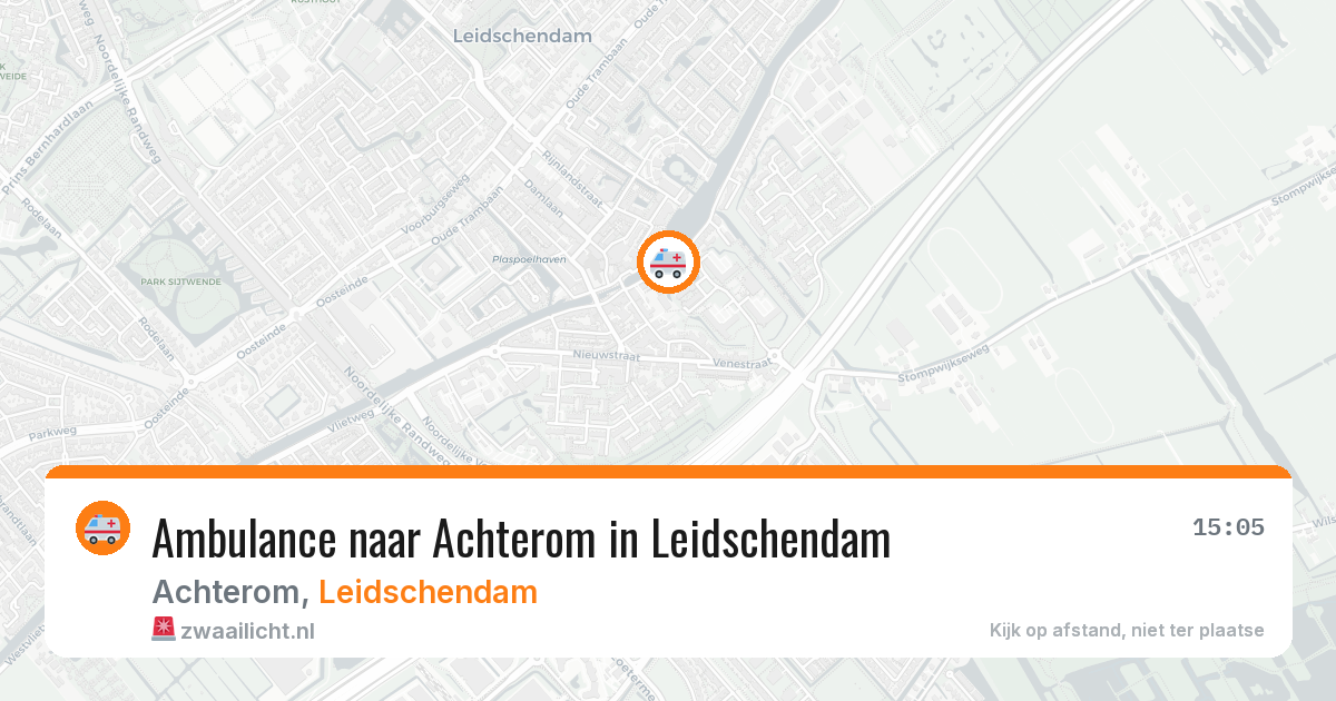 Ambulance naar Achterom in Leidschendam — 19 mrt 2026