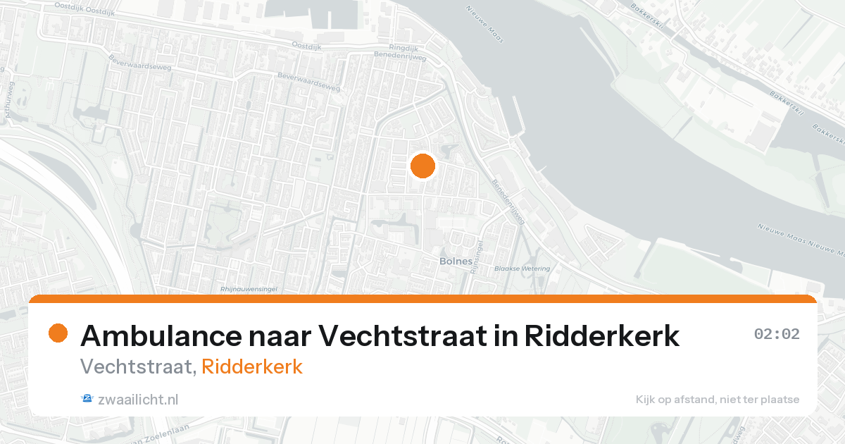 Ambulance naar Vechtstraat in Ridderkerk — 30 jun 2026
