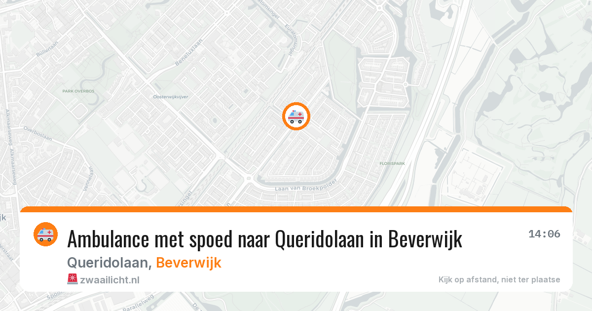 Ambulance met spoed naar Queridolaan in Beverwijk — 20 jun 2026