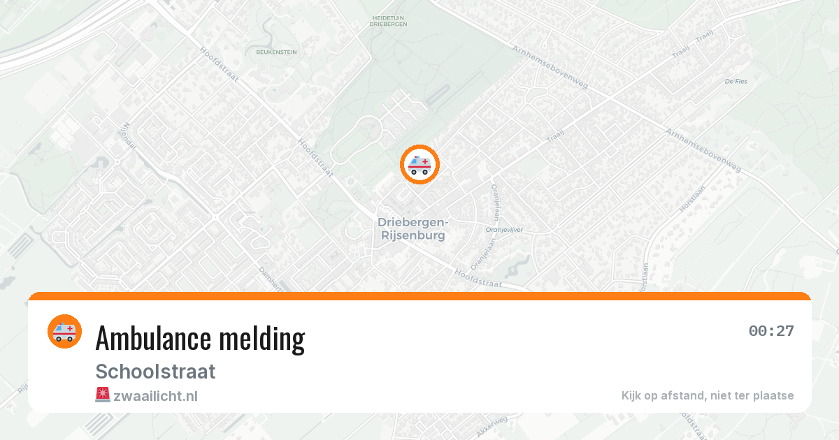 Ambulance melding — 24 jan 2026