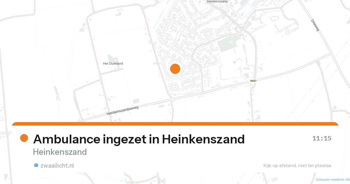 Ambulance ingezet in Heinkenszand — 26 aug 2026