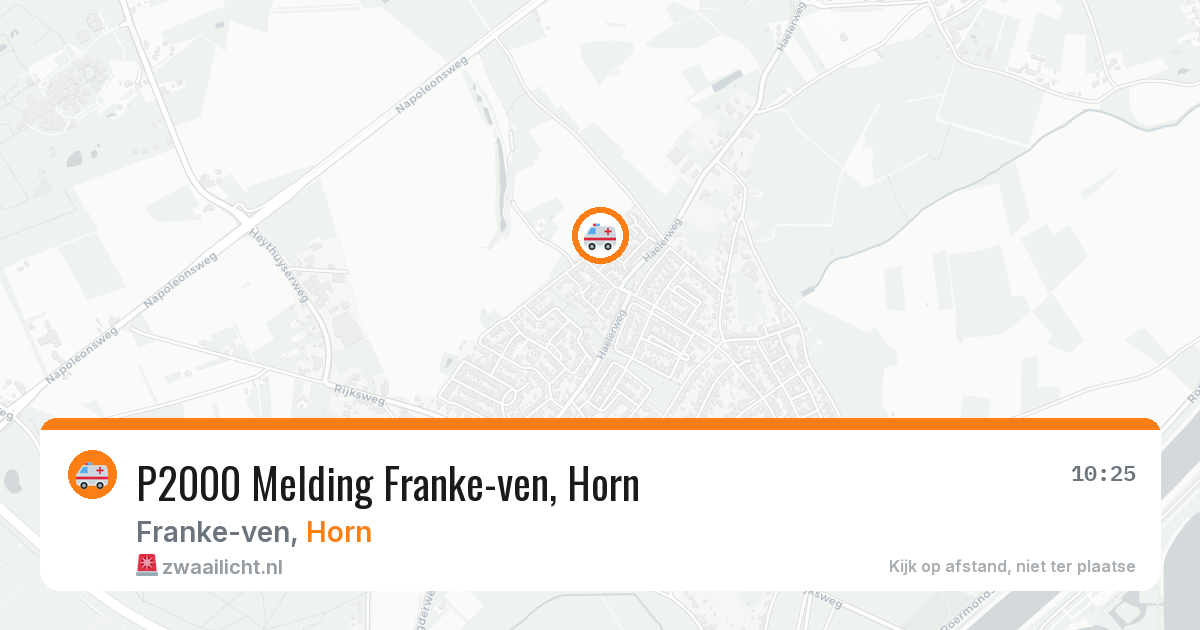P2000 Melding Franke-ven, Horn — 10 feb 2026