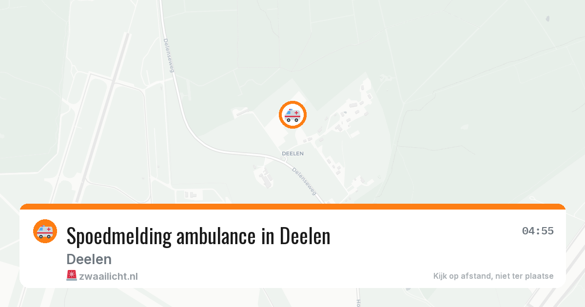 Spoedmelding ambulance in Deelen — 2 feb 2026