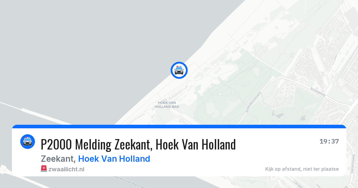 P2000 Melding Zeekant, Hoek Van Holland — 13 mei 2026