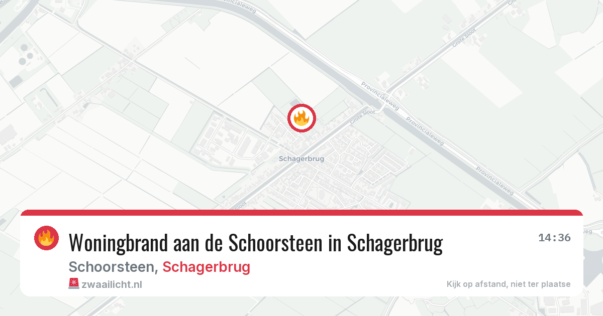 Woningbrand aan de Schoorsteen in Schagerbrug — 13 feb 2026