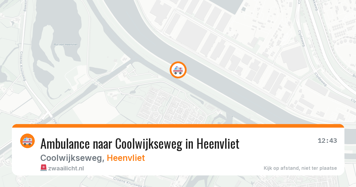 Ambulance naar Coolwijkseweg in Heenvliet — 19 jun 2026