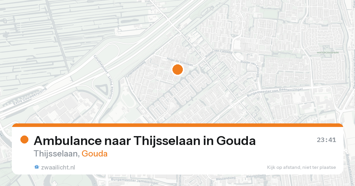 Ambulance naar Thijsselaan in Gouda — 19 aug 2026