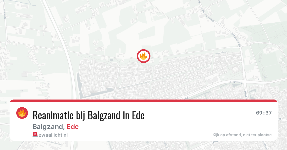 Reanimatie bij Balgzand in Ede — 23 jul 2026