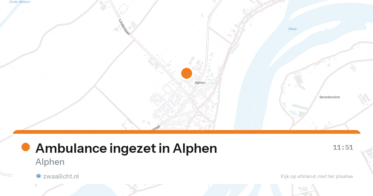 Ambulance ingezet in Alphen — 15 apr 2026