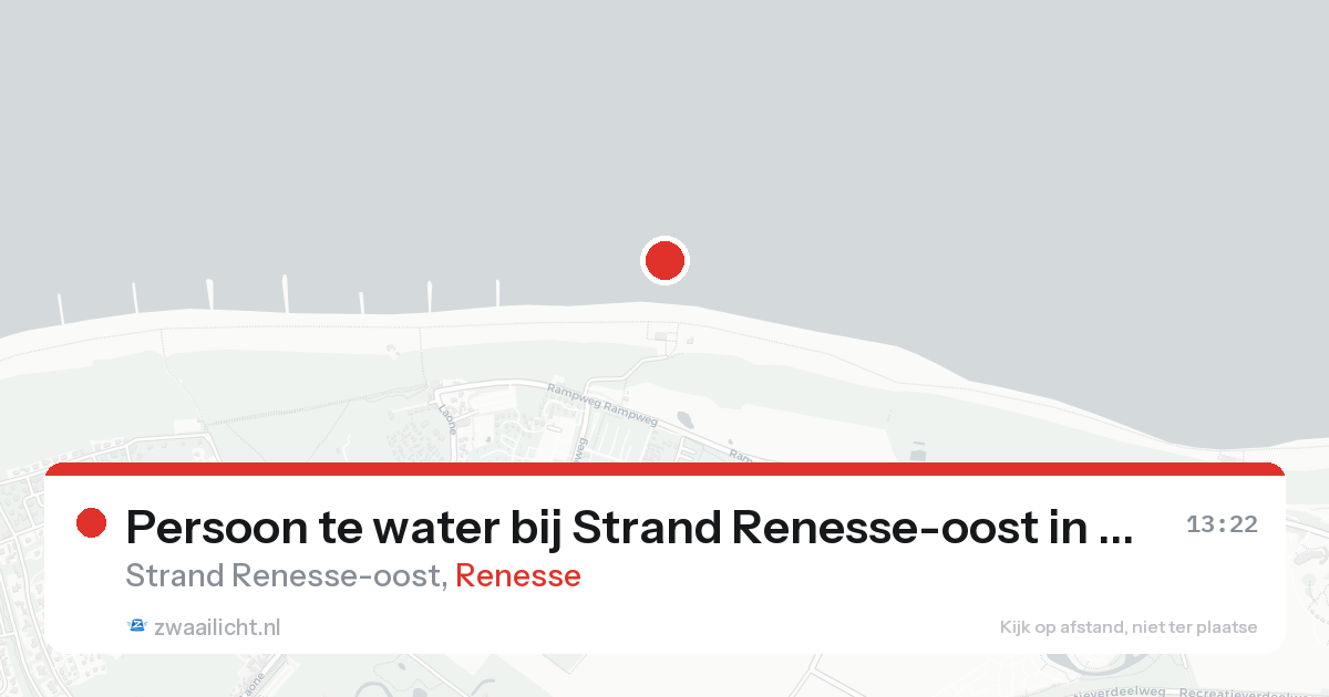 Persoon te water bij Strand Renesse-oost in Renesse — 25 aug 2026
