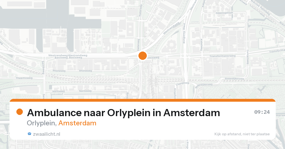Ambulance naar Orlyplein in Amsterdam — 8 feb 2026