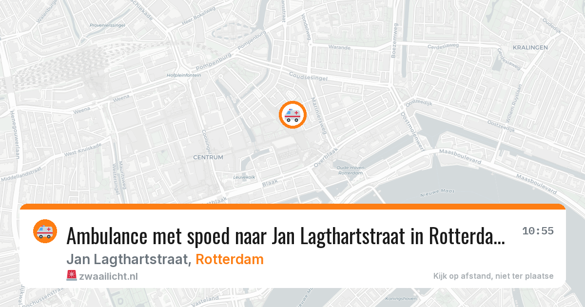 Ambulance met spoed naar Jan Lagthartstraat in Rotterdam — 7 jul 2026