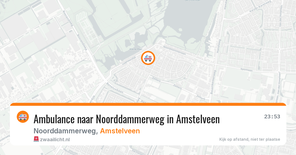 Ambulance naar Noorddammerweg in Amstelveen — 9 apr 2026
