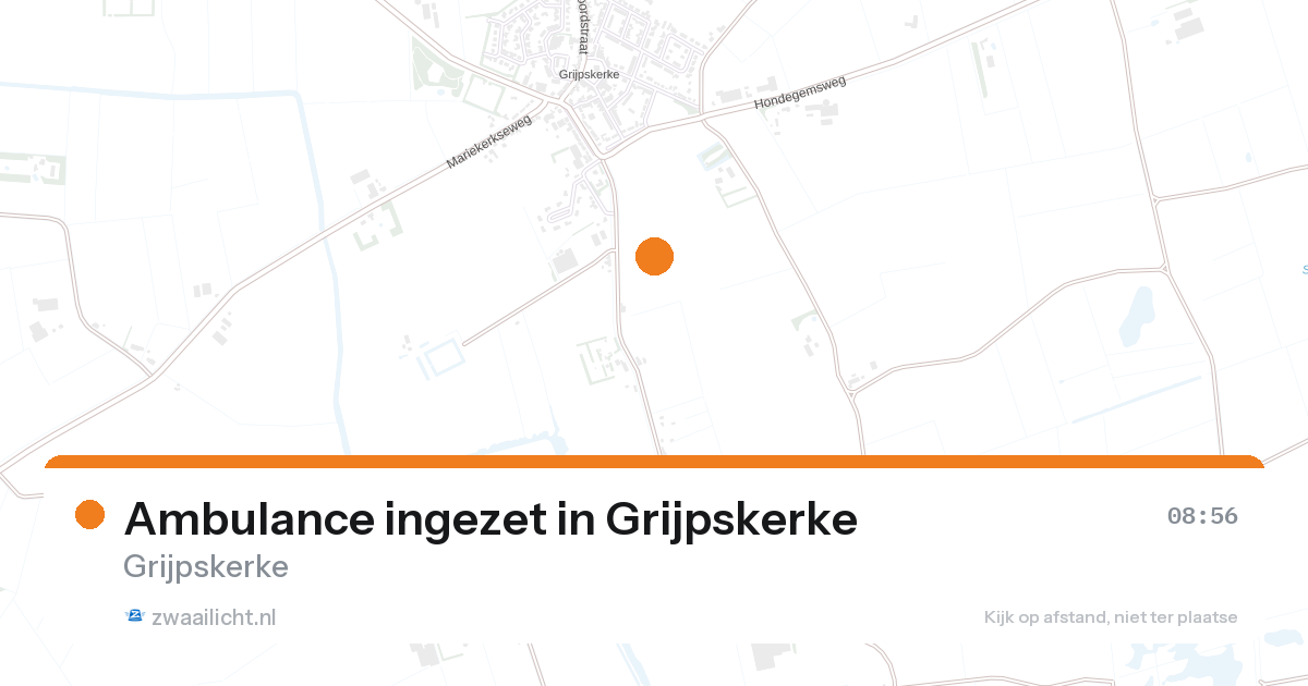 Ambulance ingezet in Grijpskerke — 28 aug 2026