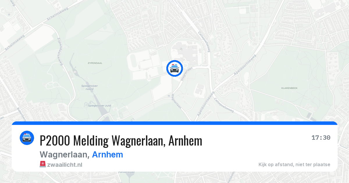 P2000 Melding Wagnerlaan, Arnhem — 25 feb 2026