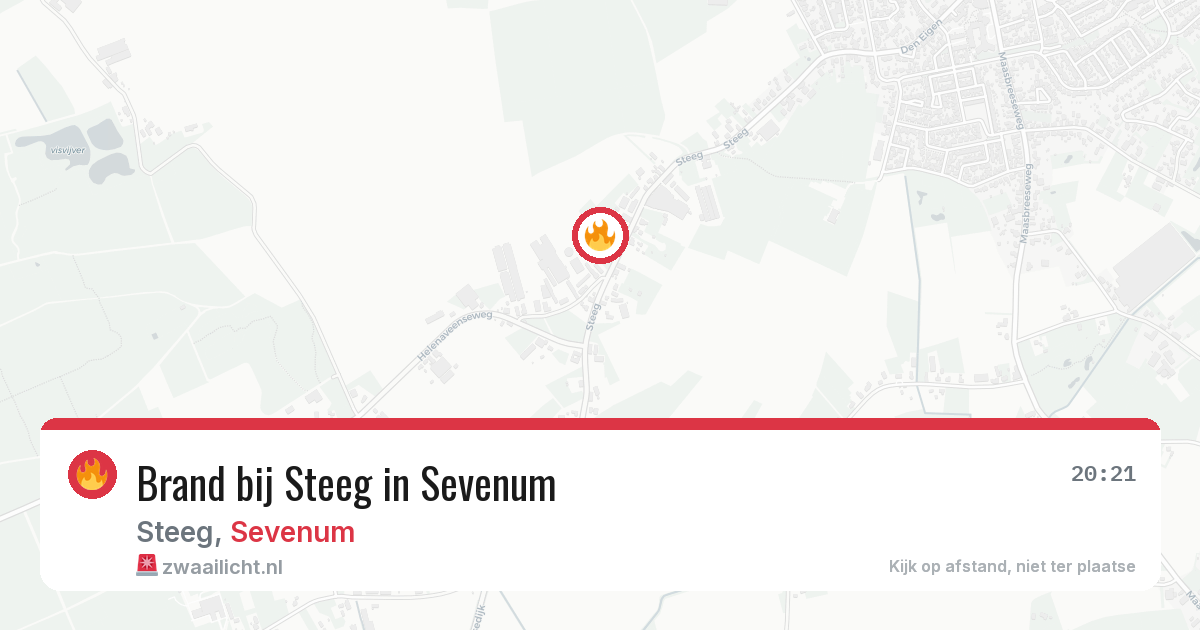 Brand bij Steeg in Sevenum — 28 mei 2026