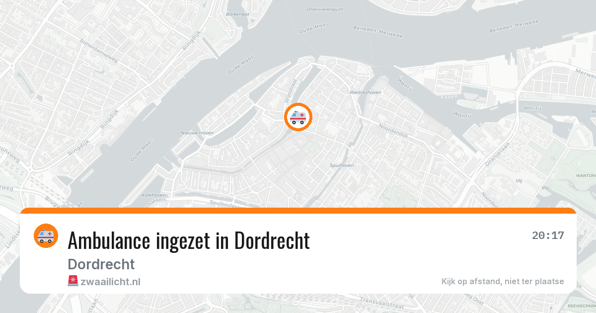 Ambulance ingezet in Dordrecht — 16 jun 2026