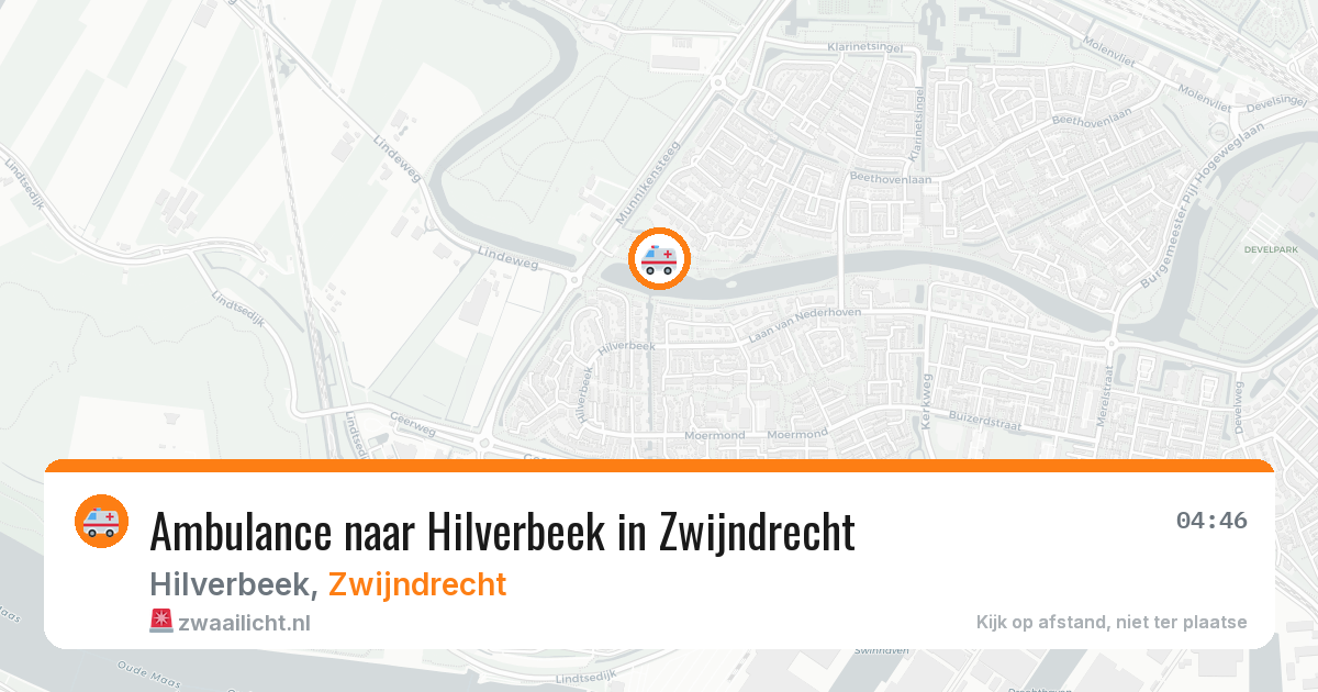 Ambulance naar Hilverbeek in Zwijndrecht — 14 apr 2026