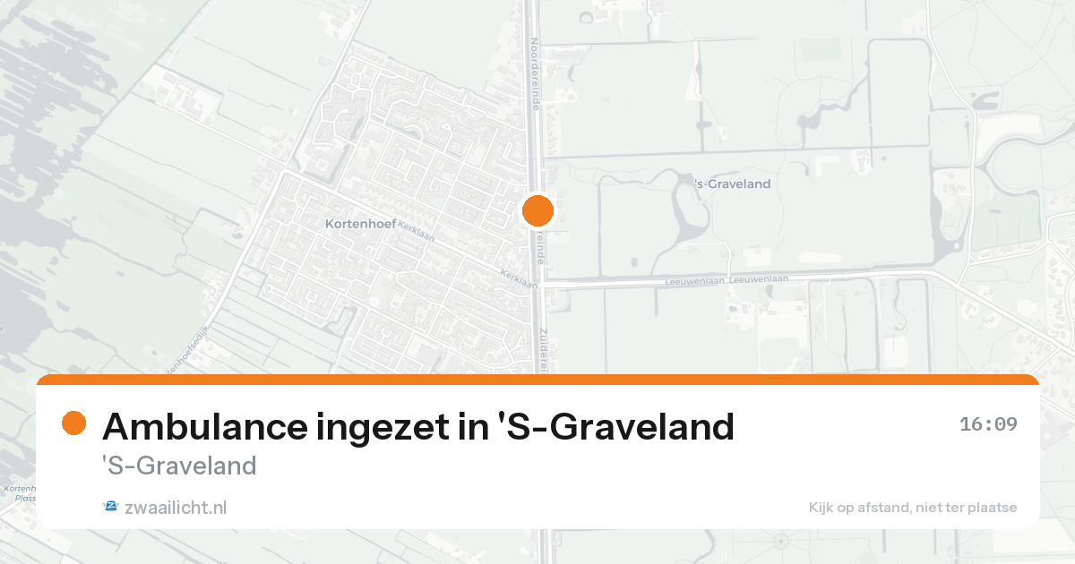 Ambulance ingezet in 'S-Graveland — 30 jan 2026