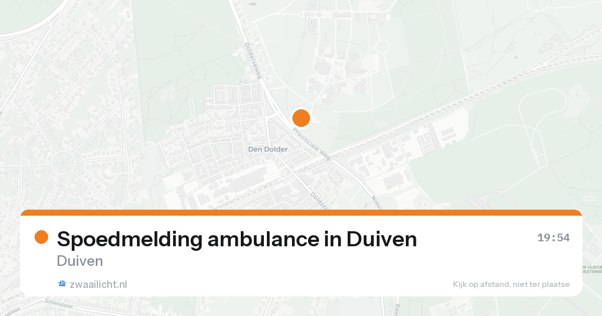 Spoedmelding ambulance in Duiven — 31 jan 2026
