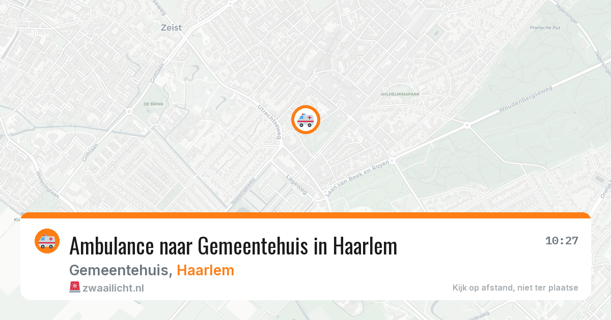 Ambulance naar Gemeentehuis in Haarlem — 7 apr 2026