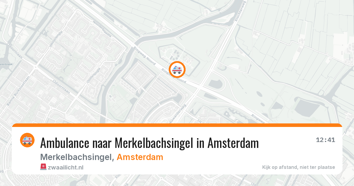 Ambulance naar Merkelbachsingel in Amsterdam — 6 mei 2026