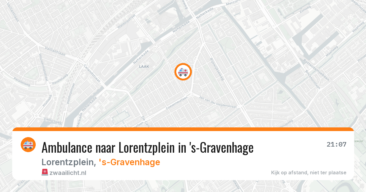 Ambulance naar Lorentzplein in 's-Gravenhage — 17 feb 2026