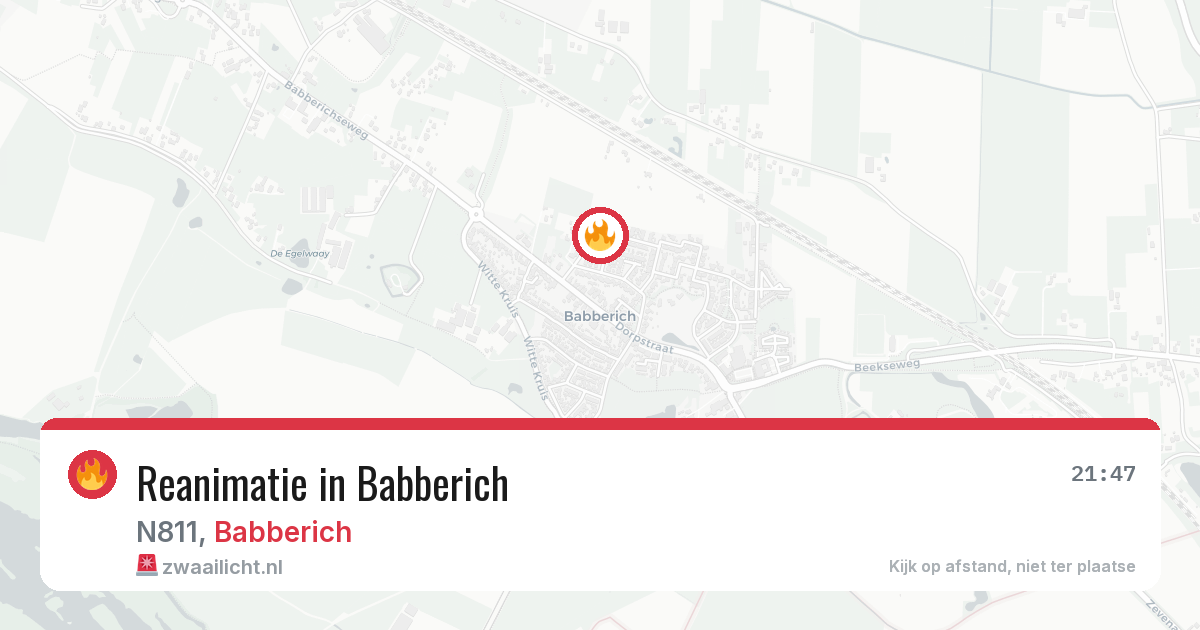 Reanimatie in Babberich — 14 jul 2026