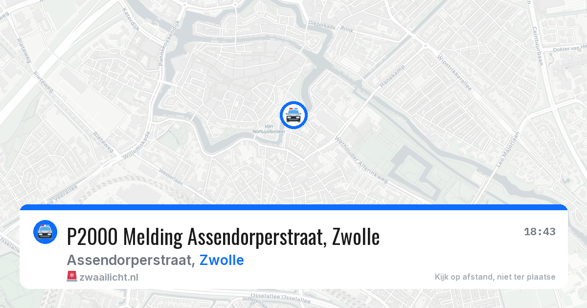 P2000 Melding Assendorperstraat, Zwolle — 8 jul 2026