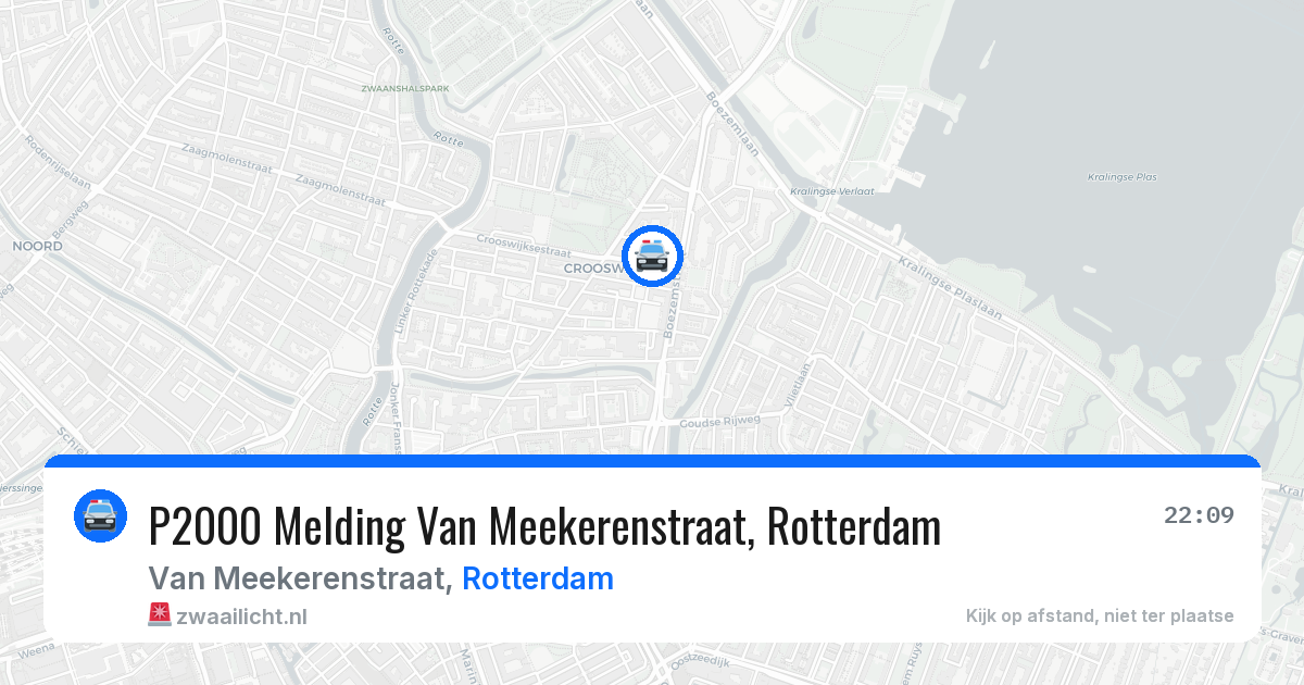 P2000 Melding Van Meekerenstraat, Rotterdam — 18 jul 2026