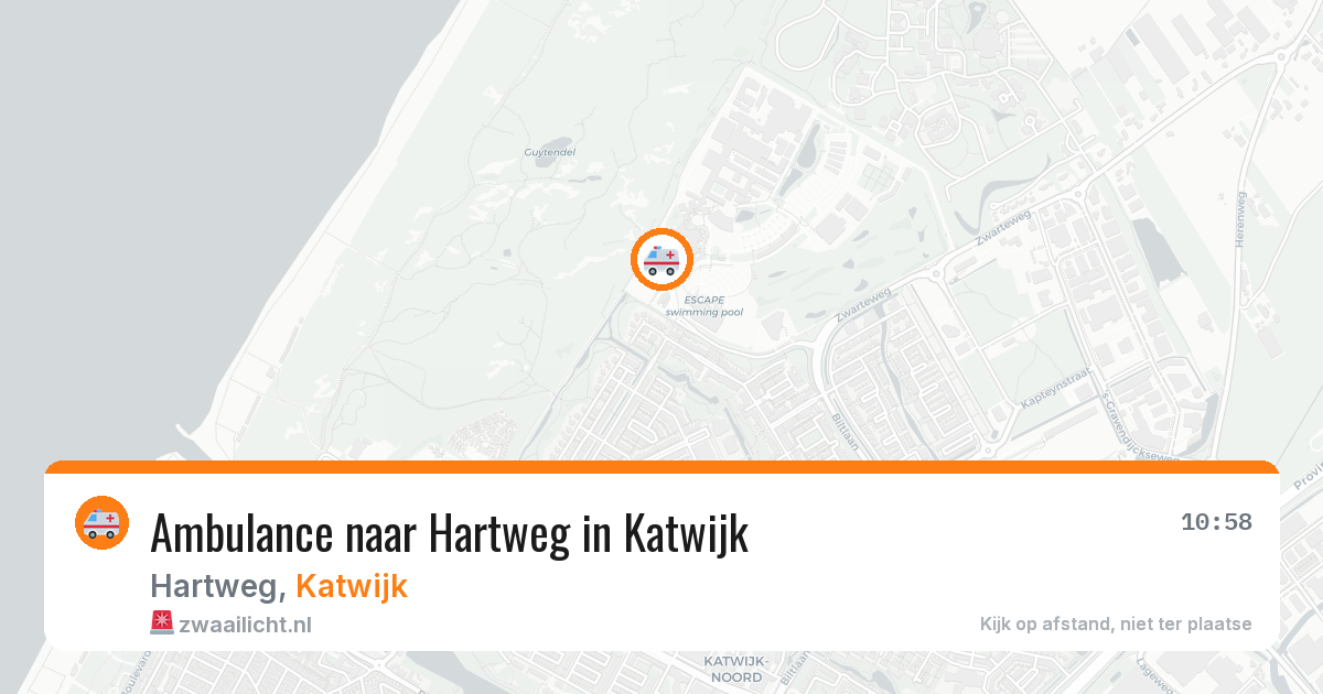 Ambulance naar Hartweg in Katwijk — 9 jul 2026