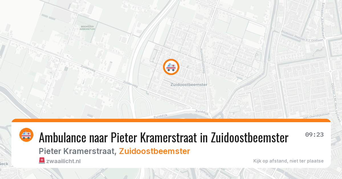 Ambulance naar Pieter Kramerstraat in Zuidoostbeemster — 19 feb 2026