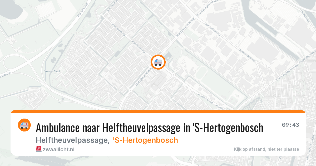 Ambulance naar Helftheuvelpassage in 'S-Hertogenbosch — 8 mrt 2026
