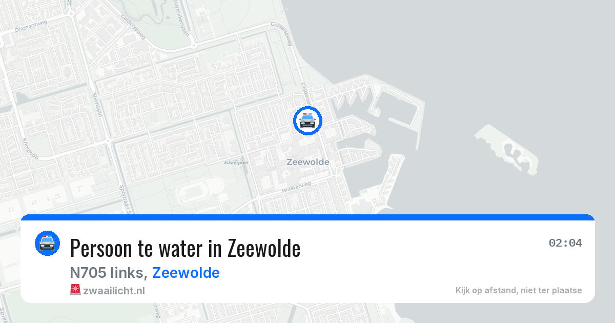 Persoon te water in Zeewolde — 18 jan 2026