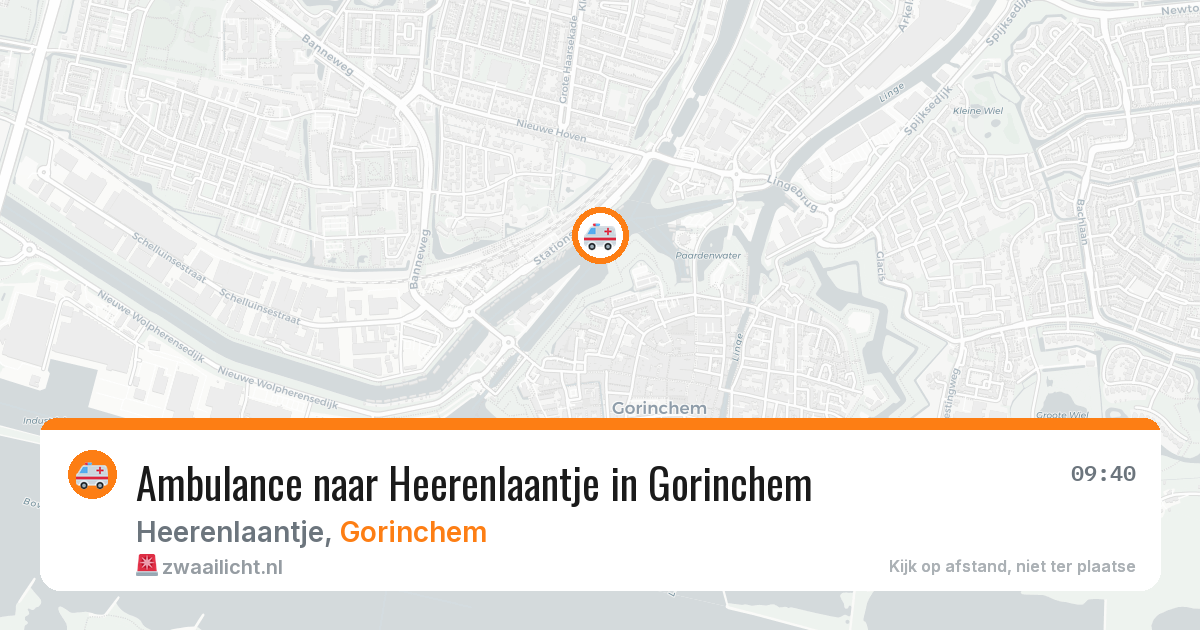 Ambulance naar Heerenlaantje in Gorinchem — 1 jul 2026