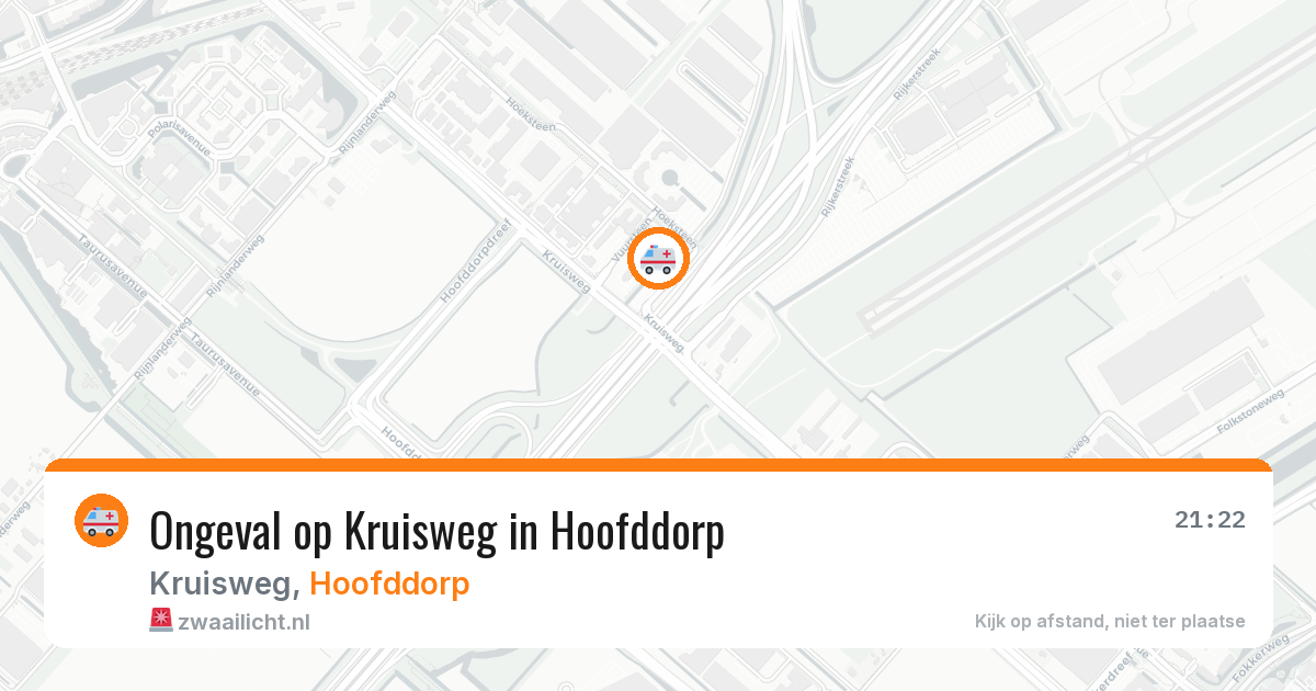Ongeval op Kruisweg in Hoofddorp — 6 jul 2026
