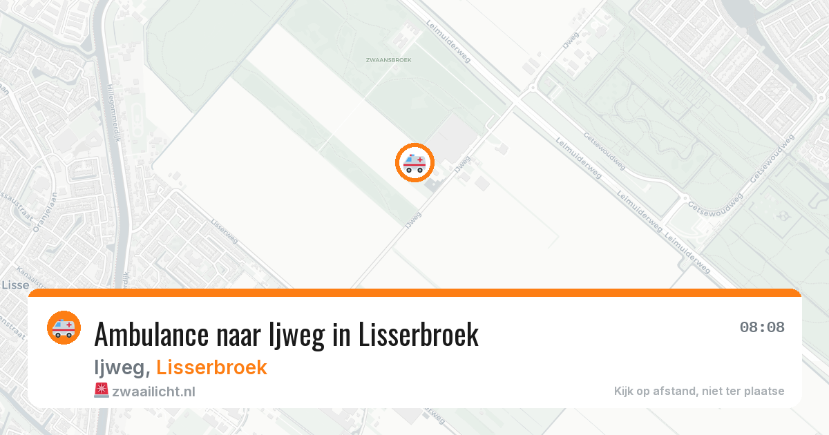 Ambulance naar Ijweg in Lisserbroek — 22 jun 2026