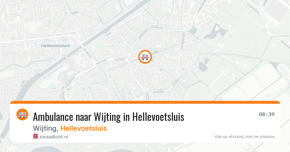Ambulance naar Wijting in Hellevoetsluis — 16 jul 2026