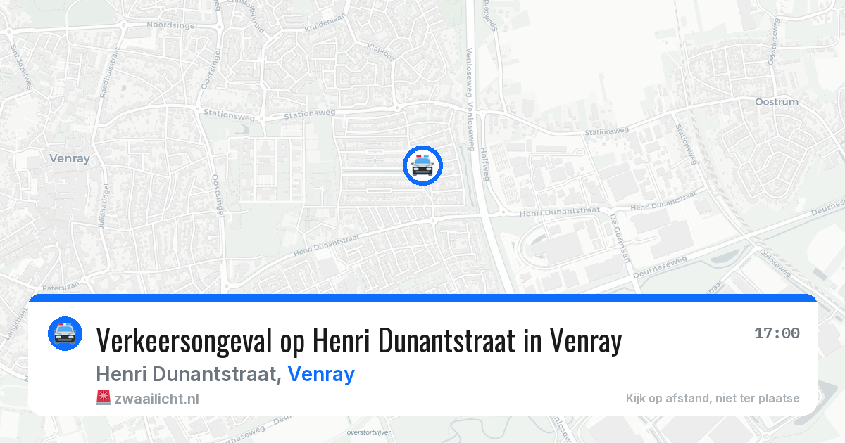 Verkeersongeval op Henri Dunantstraat in Venray — 17 mei 2026