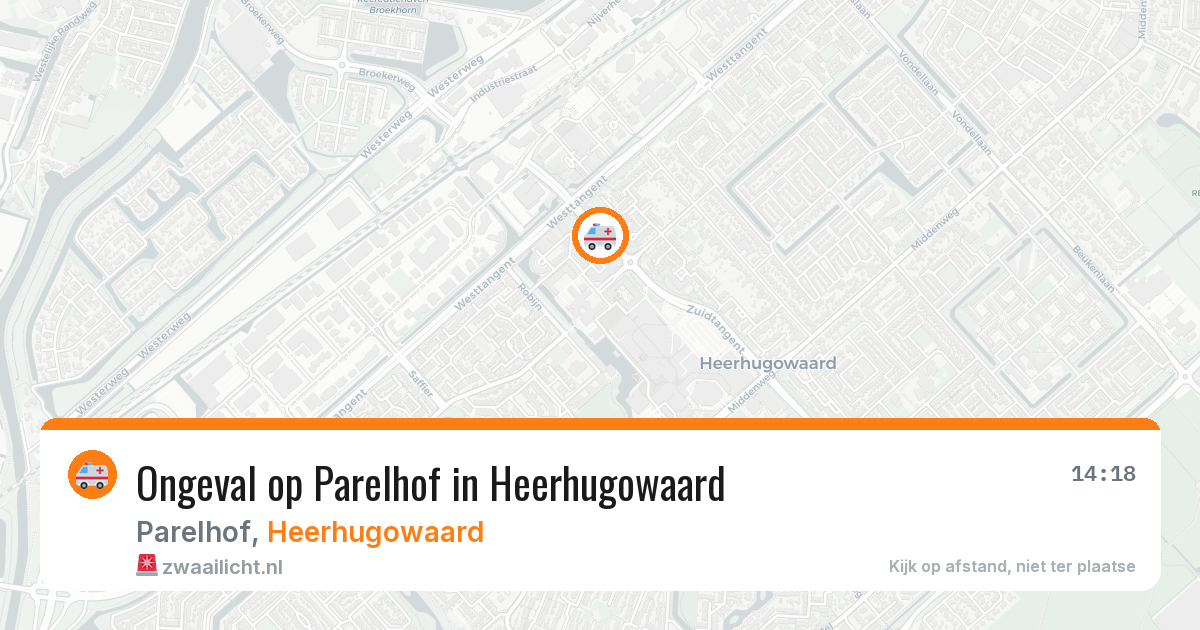 Ongeval op Parelhof in Heerhugowaard — 21 apr 2026