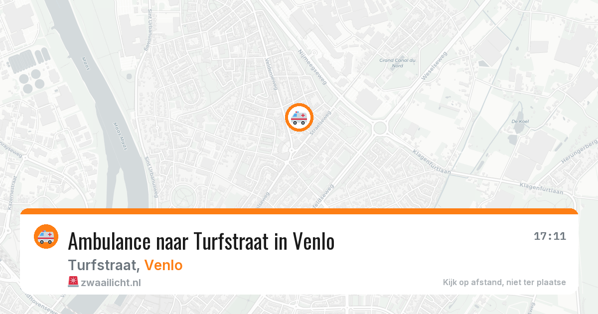 Ambulance naar Turfstraat in Venlo — 6 jul 2026