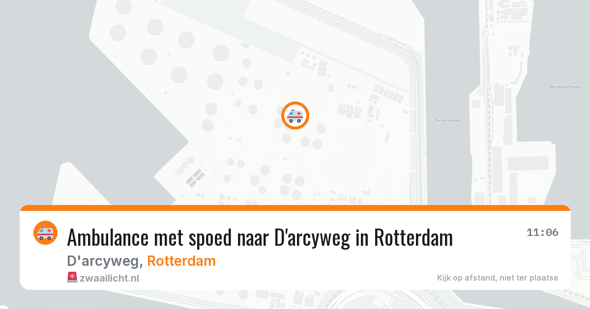Ambulance met spoed naar D'arcyweg in Rotterdam — 30 jan 2026