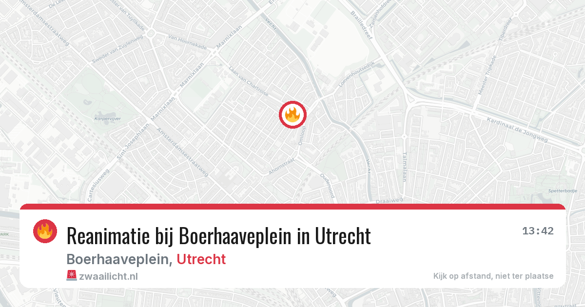 Reanimatie bij Boerhaaveplein in Utrecht — 28 jun 2026