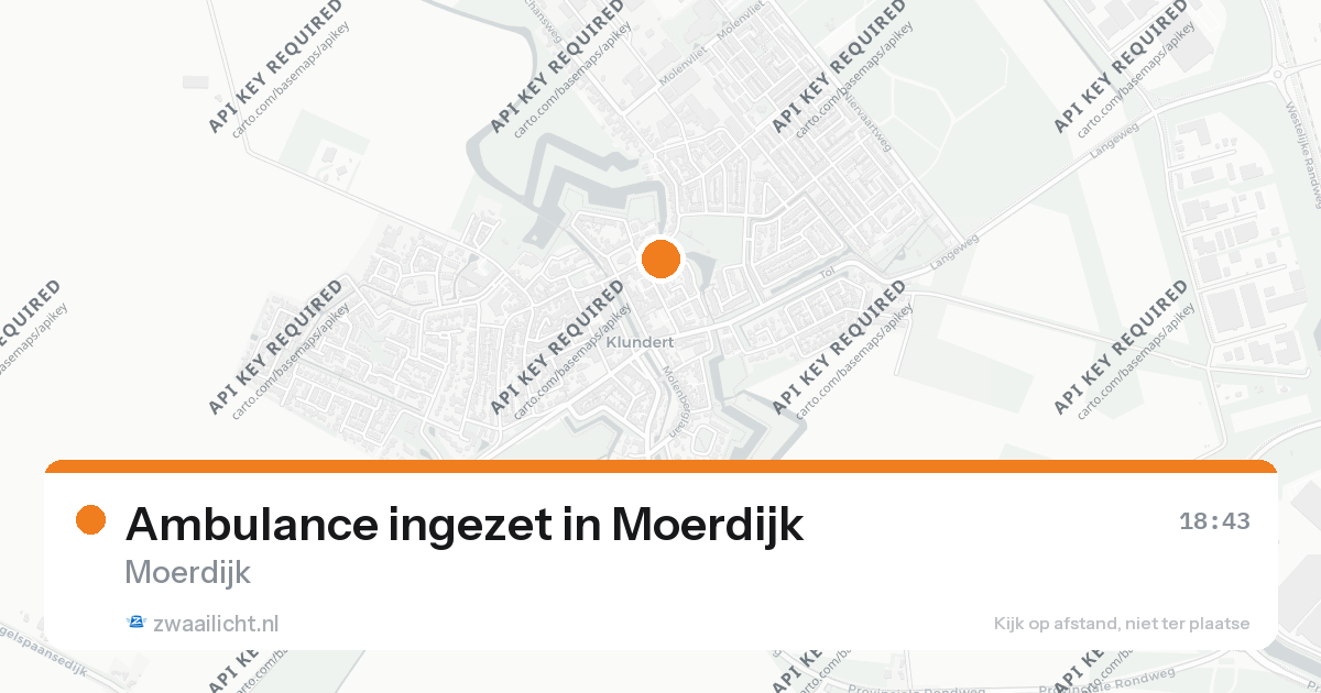 Ambulance ingezet in Moerdijk — 26 aug 2026